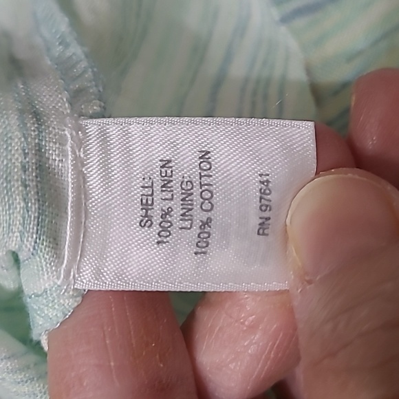 NWT J. Jill Vertically Striped Linen Sleeveless Dress size Large - Picture 5 of 9